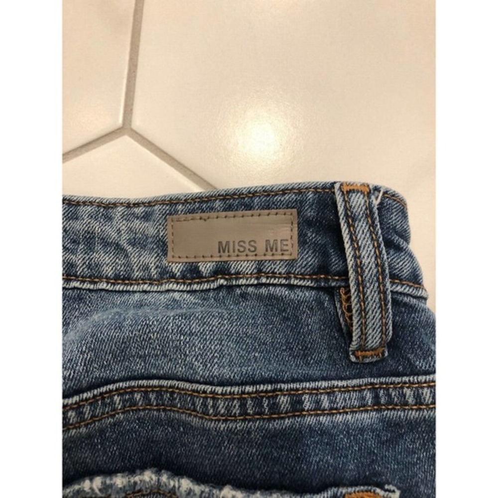 miss me jeans Size / 26 High-Rise Ankle Straight Medium Dark Denim - Picture 3 of 10
